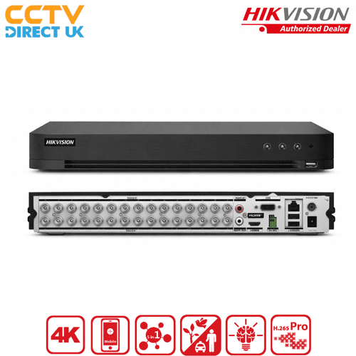 Hikvision iDS-7232HQHI-M2/XT 32 Channel AcuSense DVR 3K / 5MP Lite H.265 Pro+ CCTV Recorder