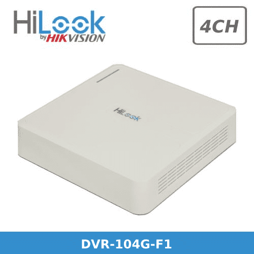 Hilook 2MP DVR-104G-F1 Hybrid 4 Channel DVR HiWatch