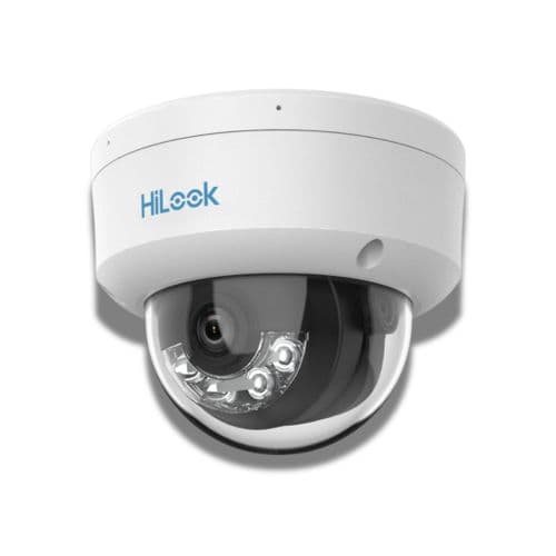 HiLook IPC-D149HAA-LU ColorVu 3.0 4MP Smart Hybrid Light Fixed Dome IP Camera with Audio