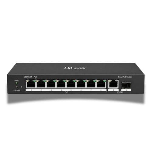 HiLook NS-0510P-58 8 Port Gigabit PoE+ Network Switch with 2 Uplink Ports