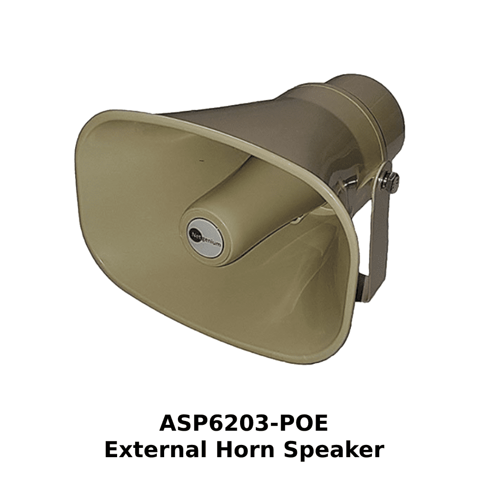 Netgenium ASP6203-POE PoE Powered Audio External Horn Speaker