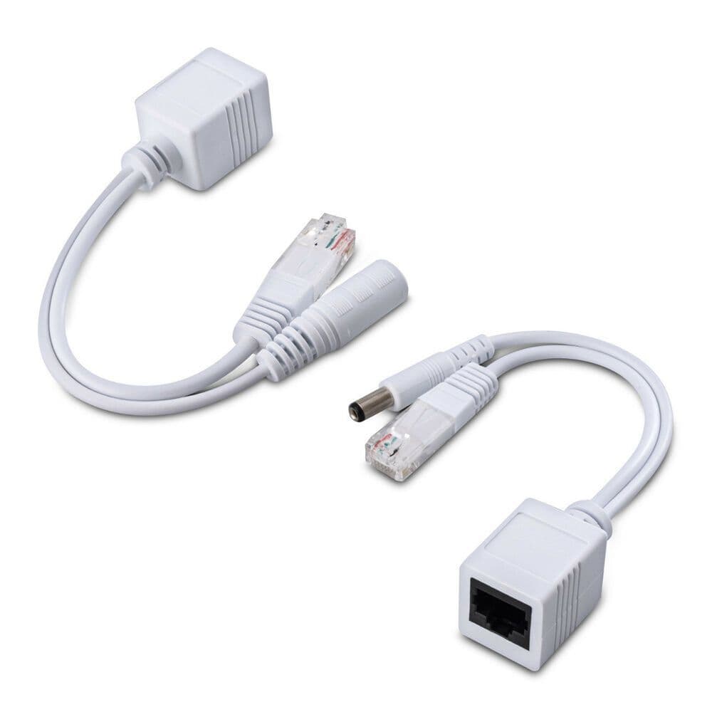 Passive Power Over Ethernet Adapter Injector Extractor Kit CAT5 ...