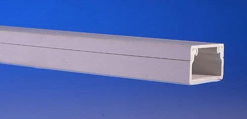 PVC Mini Trunking White Trunking Self Adhesive - 40mm x 16mm 3MTRS