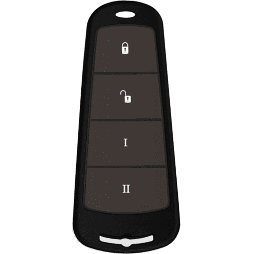 Pyronix 2 Way Wireless 4 Button Key Fob - KEYFOB-WE
