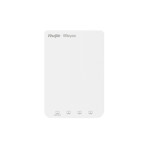 RG-RAP1200(P) Wi-Fi 5 AC1300 Dual Band gigabit Wall Plate Access Point , 4 front LAN ports, includin