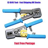 RJ45 Crimptool - Crimping Tool With 100 CAT5e Crimp Plugs