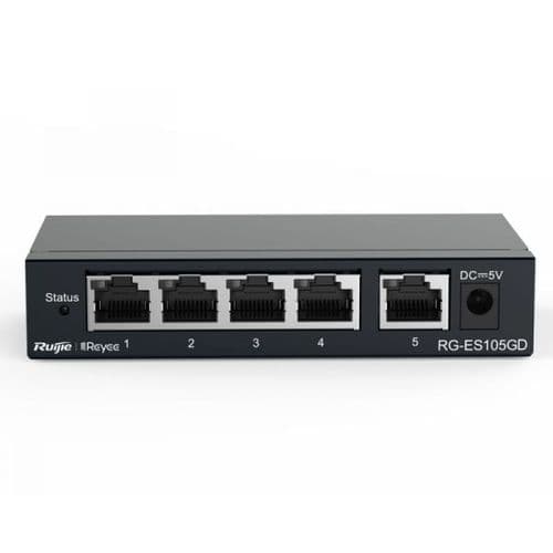 Ruijie/Reyee RG-ES105GD 5-port 10/100/1000Mbps Unmanaged Non-PoE Switch