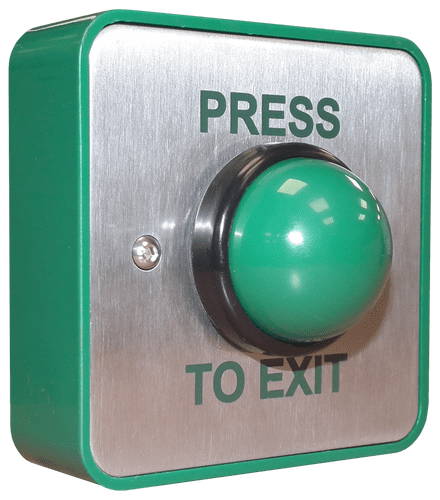 Standard stainless steel push to exit button EBGBWC02/PTE