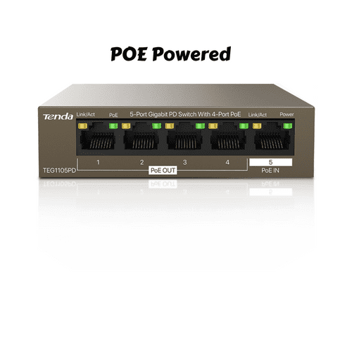 Tenda TEG1105PD 5-Port Gigabit PD Switch With 4-Port PoE(Offer)