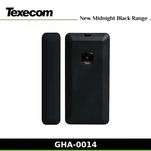Texecom Micro Contact-W Premier Elite Miniature Ricochet Wireless Contact, Midnight Black (GHA-0014)