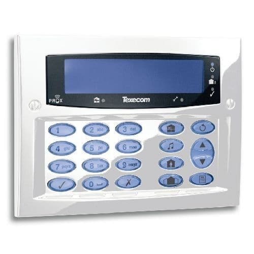 Texecom Premier Keypad - Diamond White (Flush DBD-0170 / Surface DBD-0171 )