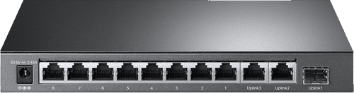 TL-SL1311MP TP-LINK 8-Port 10/100Mbps + 3-Port Gigabit Desktop Switch with 8-Port PoE+