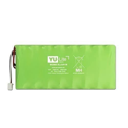 Yuasa 8AAM2-2LJ3-PYR YU-Lite NiMH Battery 9.6V 2200mAh for Pyronix Enforcer Panel
