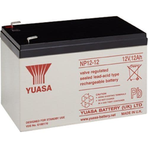 Yuasa NP12-12 Industrial NP Series, 12V 12Ah Valve Regulated Lead Acid Battery