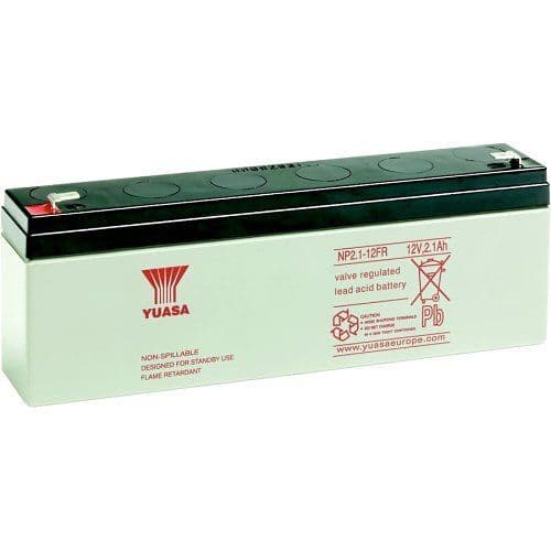 Yuasa NP2.1-12 Industrial NP Series, 12V 2.1Ah Valve Regulated LeadAcid Battery