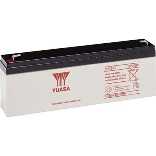 Yuasa NP2.3-12 Industrial NP Series, 12V 2.3Ah Valve Regulated Lead Acid Battery