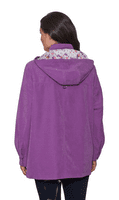 ❤️ Plus ❤️ Ladies Lightweight Pink Hooded Microfibre Spring Jacket db684