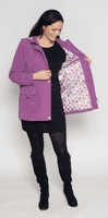 ❤️ Plus ❤️ Ladies Lightweight Pink Hooded Microfibre Spring Jacket db684