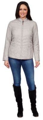 ❤️ Plus ❤️ Womens Chevron Quilted Stone Jacket db222