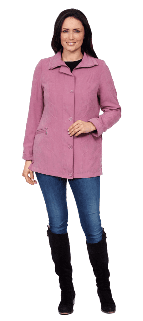 ❤️ Plus ❤️ Womens Lightweight Microfibre Spring Pink Jacket db178