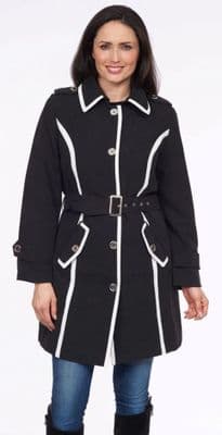 ❤️ Plus ❤️ Womens Microfibre Spring Coat db782