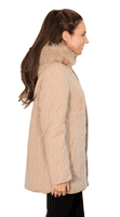 ❤️ Plus ❤️ Womens Padded Hooded Dark Stone Winter Jacket db8293