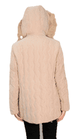 ❤️ Plus ❤️ Womens Padded Hooded Dark Stone Winter Jacket db8293