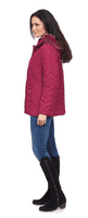 ❤️ Plus ❤️ Womens Plus Size Quilted Pink Parka Jacket db179