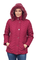 ❤️ Plus ❤️ Womens Plus Size Quilted Pink Parka Jacket db179