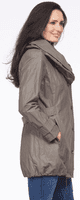 ❤️ Plus ❤️ Womens Ruched Collar Spring Coat db675