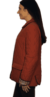 ❤️Up To Plus❤️ Womens Diamond Quilted Rust Jacket db907