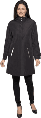 ❤️ Up to Plus ❤️ Womens  Flyfront Showerproof Raincoat db694