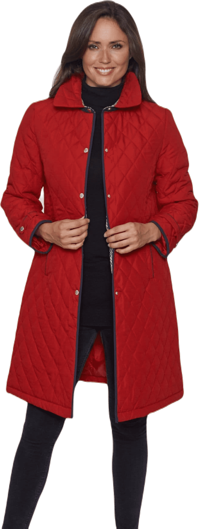 Lightweight Jackets Ladies Diamond Quilted Coat Up To Plus Womens