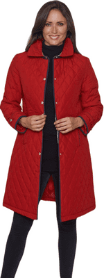 ❤️ Up to Plus ❤️ Womens Lightweight Diamond Stitch Quilted Coat db108
