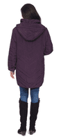 ❤️ Up to Plus ❤️ Womens Plus Size Purple Quilted Hooded Coat db188