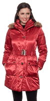 DB509 Womens Long Padded Hooded Winter Coat
