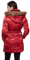 DB509 Womens Long Padded Hooded Winter Coat