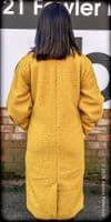 K1576 Women's Longline Mock Bouclé Teddy Bear Winter Coat