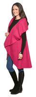 K1670 Womens Sleeveless Waterfall Wrap Duster Coat