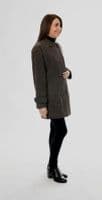 K314C  Women's Short Cashmere & Tweed Coat