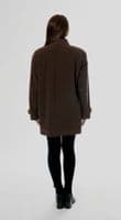 K314C  Women's Short Cashmere & Tweed Coat
