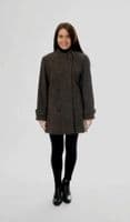 K314C  Women's Short Cashmere & Tweed Coat