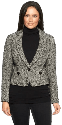 K874 Bolero Style Tweed Jacket