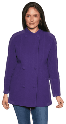 Women's Cashmere Wool Classic Short Coat K414C