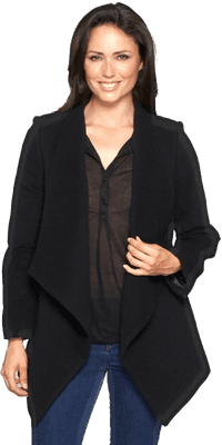 Women's Cashmere & Wool Waterfall Drape Coat K9099C