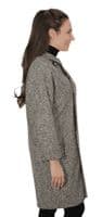 Womens Cocoon Such Tweed Fashion Coat K1441