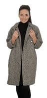 Womens Cocoon Such Tweed Fashion Coat K1441