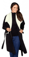 Womens Faux Wool Blanket Coat K1446