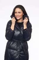 Womens Feather Down Belted Down Coat db047