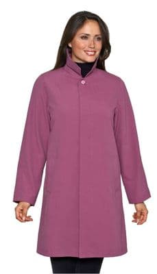 Womens Heather Microfibre Coat db696
